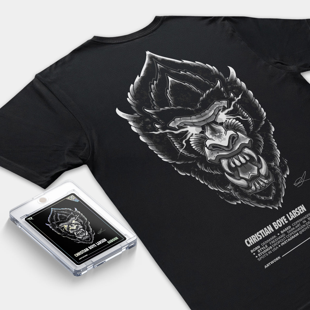 Christian Boye Larsen - Card & .ROCKS T-Shirt Bundle